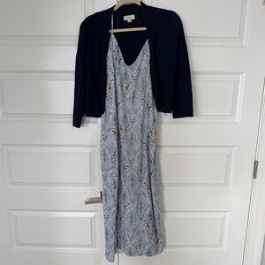 O’Neil Maxi Dress w/ Loft cropped lightweight sweater Size M/L